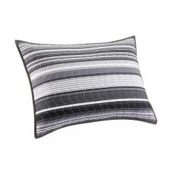 The Big One® Reversible Stripes + Plaids Quilt Set With Shams Gray Max Stripe -The Big One shop unnamed file 99